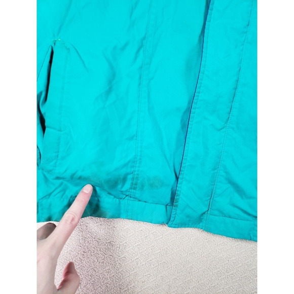 Vintage Pelzer Rainwear Jacket Mens Medium Blue Long Sleeve Full Zip Windbreaker - Picture 2 of 9